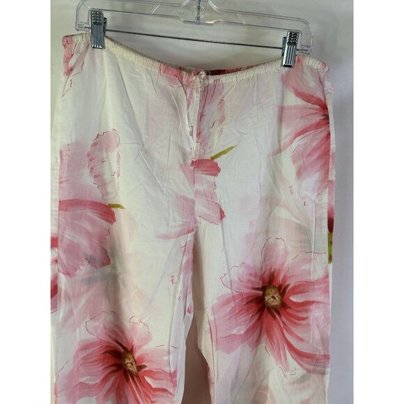 VTG Y2K Victorias Secret Cotton Floral Pajama Set Pants Cami Shirt - Picture 5 of 11